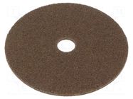 Wheel; fleece; Dim: Ø150x3mm; Mount.hole diam: 22mm HURAGAN