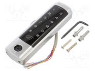 RFID combination lock; wall mount; 12÷24VDC; IP68; -40÷60°C QOLTEC