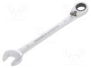 Wrench; combination spanner,with ratchet; 17mm; MicroSpeeder PROXXON