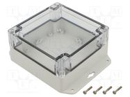 Enclosure: multipurpose; X: 120mm; Y: 120mm; Z: 60mm; ZP; ABS; IP67 KRADEX