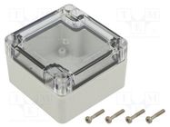 Enclosure: multipurpose; X: 75mm; Y: 75mm; Z: 45mm; ZP; ABS; IP67 KRADEX