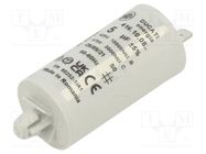 Capacitor: polypropylene; motors, run; 5uF; 400VAC; Ø28x55mm; ±5% DUCATI ENERGIA