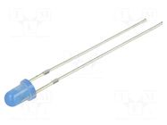 LED; blue; 3mm; 150÷220mcd; 60°; Front: convex; 2.8÷3.4VDC; -30÷85°C OPTOSUPPLY