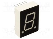 Display: LED; 7-segment; 15mm; 0.6"; No.char: 1; red; 100mcd; anode OPTOSUPPLY