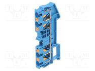 Splice terminal: rail; 0.2÷6mm2; ways: 1; terminals: 4; blue; PT PHOENIX CONTACT