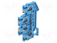 Splice terminal: rail; 0.14÷4mm2; ways: 2; terminals: 4; blue; PTTB PHOENIX CONTACT