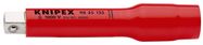 KNIPEX 98 35 125 Extension Bar with internal/external square 3/8" 125 mm