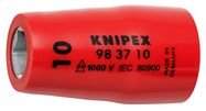 KNIPEX 98 37 10 Hexagon Socket for hexagonal screws with internal square 3/8" 42 mm