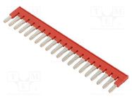 Comb bridge; ways: 20; red; Width: 6mm; UL94V-0 PHOENIX CONTACT