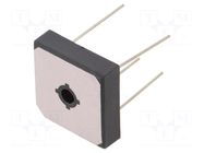 Bridge rectifier: single-phase; Urmax: 600V; If: 35A; Ifsm: 400A DC COMPONENTS