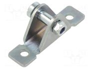 Mounting element for gas spring; zinc plated steel; 8mm PNEUMAT