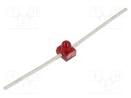 LED; red; 1.2mcd; 90°; Front: convex; 1.4÷2V; 2.21x2.08x2.92mm; THT BROADCOM (AVAGO)