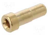 Connector: 2mm banana; socket; 10A; 30VAC; 60VDC; Overall len: 10mm STÄUBLI