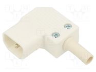 Connector: AC supply; plug; male; 10A; 250VAC; C14 (E); for cable BULGIN