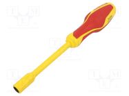 Screwdriver; insulated; 6-angles socket; HEX 10mm 