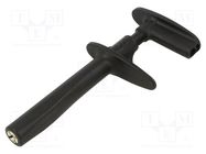 Clip-on probe; pincers type; 30A; black; 1kV; 4mm STÄUBLI