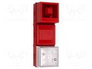 Signaller: lighting-sound; 24VDC; siren,flashing light; LED; IP65 CLIFFORD & SNELL