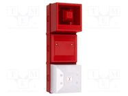 Signaller: lighting-sound; 24VDC; siren,flashing light; LED; IP65 CLIFFORD & SNELL