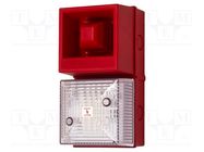 Signaller: lighting-sound; 115VAC; siren,flashing light; IP65 CLIFFORD & SNELL