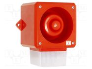 Signaller: lighting-sound; 24VDC; siren,flashing light; LED; IP65 CLIFFORD & SNELL