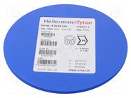 Markers; Marking: R; 1÷3mm; PVC; yellow; -65÷105°C; leaded; HGDC1-3 HELLERMANNTYTON