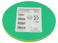 Markers; Marking: C; 2÷5mm; PVC; yellow; -65÷105°C; leaded; HGDC2-5 HELLERMANNTYTON