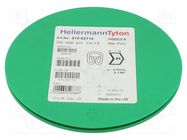 Markers; Marking: K; 2÷5mm; PVC; yellow; -65÷105°C; leaded; HGDC2-5 HELLERMANNTYTON