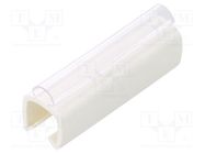 Markers; Marking: empty; 6÷7.2mm; PVC; white; -30÷60°C; push-in 