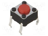 Microswitch TACT; SPST-NO; Pos: 2; 0.05A/12VDC; THT; none; 2.6N C&K