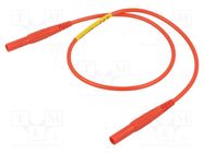 Test lead; 32A; banana plug 4mm x2; insulated; Urated: 1kV; red STÄUBLI