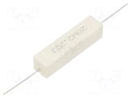 Resistor: wire-wound; cement; THT; 2.2Ω; 20W; ±5%; Ø0.8x35mm SR PASSIVES