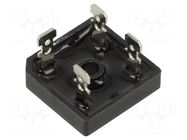 Bridge rectifier: single-phase; Urmax: 600V; Ufmax: 1.1V; If: 50A FAGOR