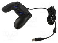 Gamepad; black; Jack 3,5mm,USB A; wired,USB 2.0; 3m GEMBIRD