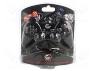 Gamepad; black; USB A; wired,USB 2.0; Features: analog joysticks GEMBIRD