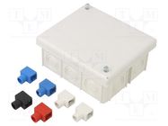 Enclosure: junction box; X: 80mm; Y: 95mm; Z: 40mm; wall mount; IP20 JONEX