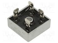 Bridge rectifier: single-phase; Urmax: 200V; If: 50A; Ifsm: 500A DC COMPONENTS