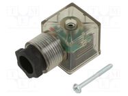 Connector: valve connector; plug; form A; 18mm; female; PIN: 2; mPm MOLEX