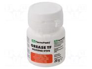 Grease; paste; Ingredients: PTFE,silicone; plastic container AG TERMOPASTY