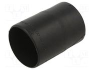 Heat shrink boot; glueless,straight; 25.4mm; L: 66.8mm; black TE Connectivity