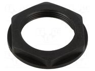 Nut; M32; polyamide 66; black; Thread: metric; Pitch: 1.5; -50÷135°C HELLERMANNTYTON