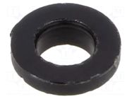 Washer; round; D=3.38÷3.48mm; h=0.79mm; polyamide; black KEYSTONE