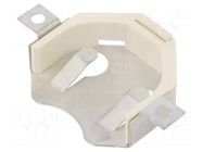 Holder; 2032,CR2032; Batt.no: 2; PCB,SMT; solder lugs; 6.43mm KEYSTONE