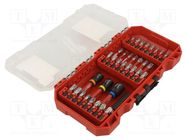 Kit: screwdriver bits; impact; 35pcs. Milwaukee