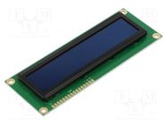 Display: OLED; alphanumeric; 16x2; Dim: 122x44x10mm; yellow; PIN: 16 RAYSTAR OPTRONICS