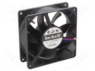 Fan: DC; axial; 48VDC; 92x92x32mm; 72m3/h; 25dBA; ball bearing SANYO DENKI