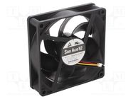 Fan: DC; axial; 24VDC; 92x92x25mm; 132m3/h; 43dBA; ball; 5000rpm SANYO DENKI