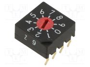 Encoding switch; Pos: 10; PCB,THT; 100mΩ; DC load @R: 0.03A/15VDC KNITTER-SWITCH