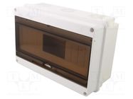 Enclosure: for modular components; IP40; white; No.of mod: 12 JONEX