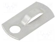 Holder; screw; aluminium; natural; Tie width: 2.5÷4.8mm; Ht: 3.6mm PANDUIT