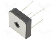 Bridge rectifier: single-phase; Urmax: 1kV; If: 35A; Ifsm: 400A DC COMPONENTS